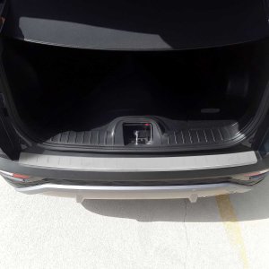 Hyundai Tucson Bumper Sill Cover - Rear - Omac - S.Steel - Brushed Silver - 2022-2025